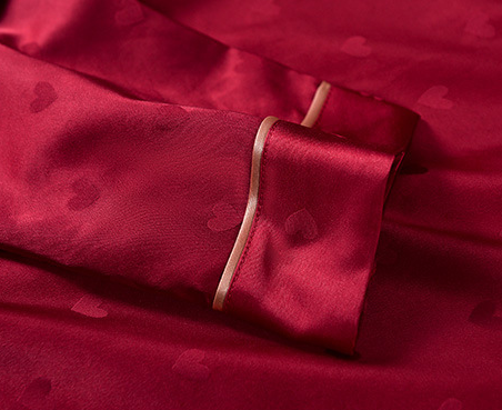 サテンハートパジャマ (上下セット)