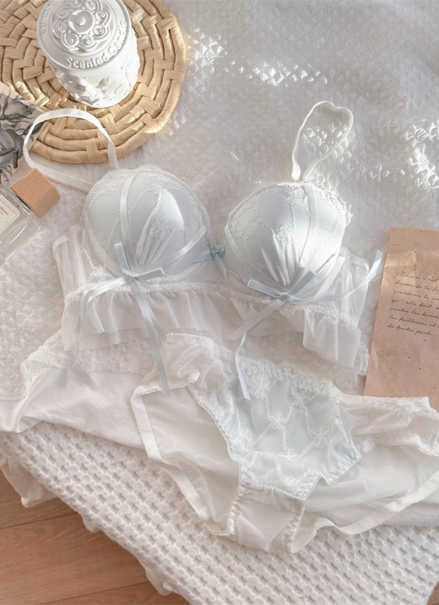 Rady❤️リゾフラジョーゼット上 ラブジェリー ウォーターリリー ブラセット ABCD 盛り胸 Wパッド 谷間